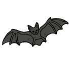 Dibujo Murciélago volando pintado por vampiro