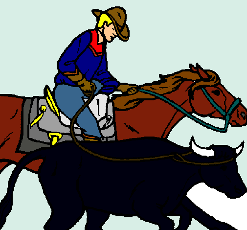 Vaquero y vaca