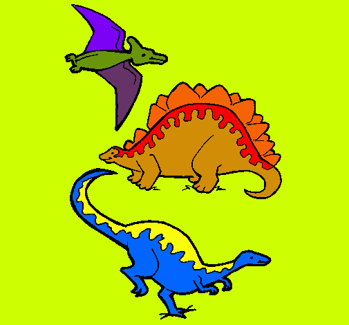 Tres clases de dinosaurios