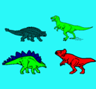 Dibujo Dinosaurios de tierra pintado por analu
