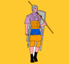 Dibujo Soldado romano pintado por marisol reyes