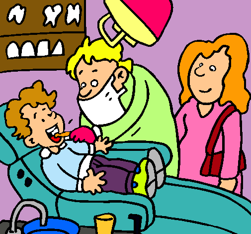 Niño en el dentista