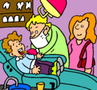 Dibujo Niño en el dentista pintado por Nerea