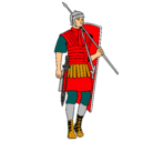 Dibujo Soldado romano pintado por ignacio