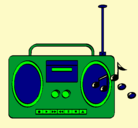 Dibujo Radio cassette 2 pintado por guadalupe