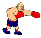 Dibujo Boxeador pintado por erick