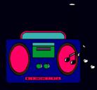 Dibujo Radio cassette 2 pintado por carpazfernandez