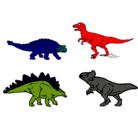 Dibujo Dinosaurios de tierra pintado por jorgue luis