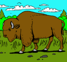 Dibujo Búfalo  pintado por adrian