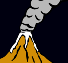 Dibujo Volcán pintado por VOLCAN