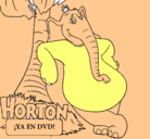 Dibujo Horton pintado por mani y guille