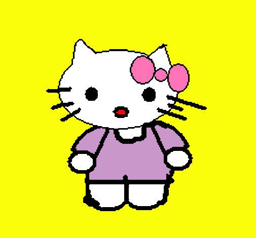 Dibujo de Kitty pintado por Hello kiti en  el día 28-10-10 a las  20:43:18. Imprime, pinta o colorea tus propios dibujos!