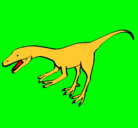 Dibujo Velociraptor II pintado por gritando