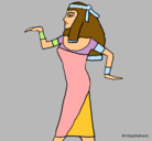 Dibujo Bailarina egipcia  pintado por NONA