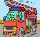 Dibujo Coche de Bomberos pintado por bvgfjfbfbhjbgvf