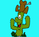 Dibujo Cactus con sombrero pintado por colmi 5 qqqq