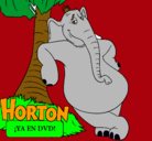 Dibujo Horton pintado por anahi