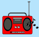 Dibujo Radio cassette 2 pintado por rayome