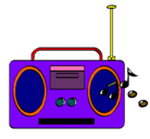 Dibujo Radio cassette 2 pintado por sharith