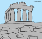 Dibujo Partenón pintado por lauritadiva21