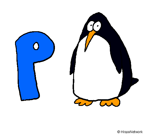 Dibujo Pingüino pintado por Rebecca85