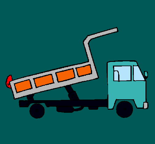 Dibujo Camión de carga pintado por amalia