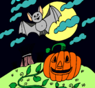 Dibujo Paisaje de Halloween pintado por oscaritwo