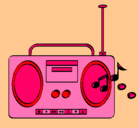 Dibujo Radio cassette 2 pintado por daniellll