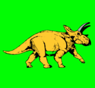 Dibujo Triceratops pintado por ni trolo