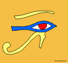 Dibujo Ojo Horus pintado por gabagomez