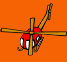 Dibujo Helicóptero V pintado por marisol reyes