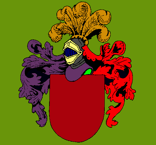 Escudo de armas y casco