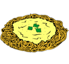 Dibujo Espaguetis con queso pintado por AL7974