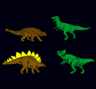 Dibujo Dinosaurios de tierra pintado por victor