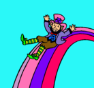 Dibujo Duende en el arco iris pintado por etefania