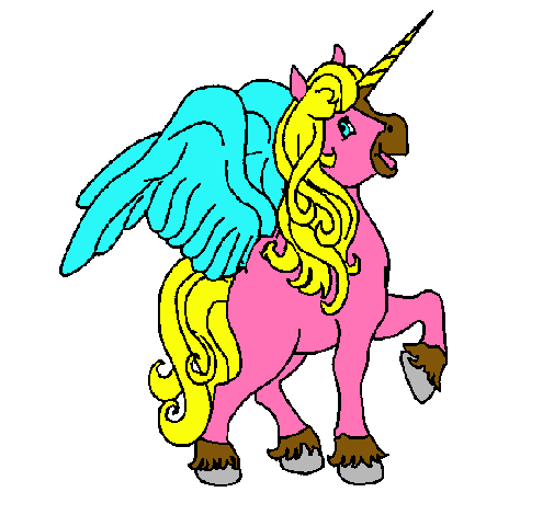 Unicornio con alas