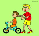 Dibujo Triciclo pintado por nataliaelena