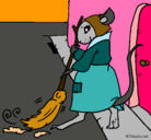 Dibujo La ratita presumida 1 pintado por maria delcarmen