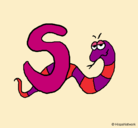 Dibujo Serpiente pintado por SANDRA