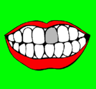 Dibujo Boca y dientes pintado por LilyCamila