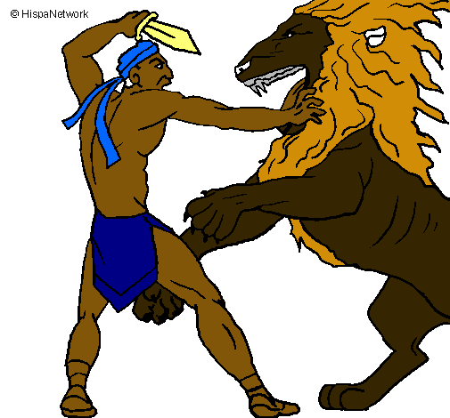 Gladiador contra león