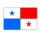 Dibujo Panamá pintado por bandera