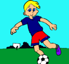 Dibujo Jugar a fútbol pintado por Adrianzapico