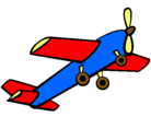 Dibujo Avión de juguete pintado por fumigar