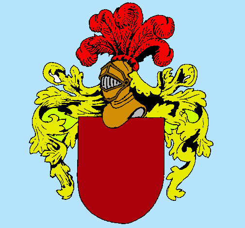 Escudo de armas y casco