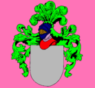 Dibujo Escudo de armas y casco pintado por marisol reyes