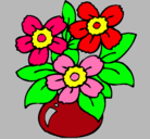 Dibujo Jarrón de flores pintado por Joana