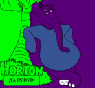 Dibujo Horton pintado por gimena c c