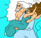 Dibujo El rapto de Perséfone pintado por usher