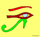 Dibujo Ojo Horus pintado por noelianoelia